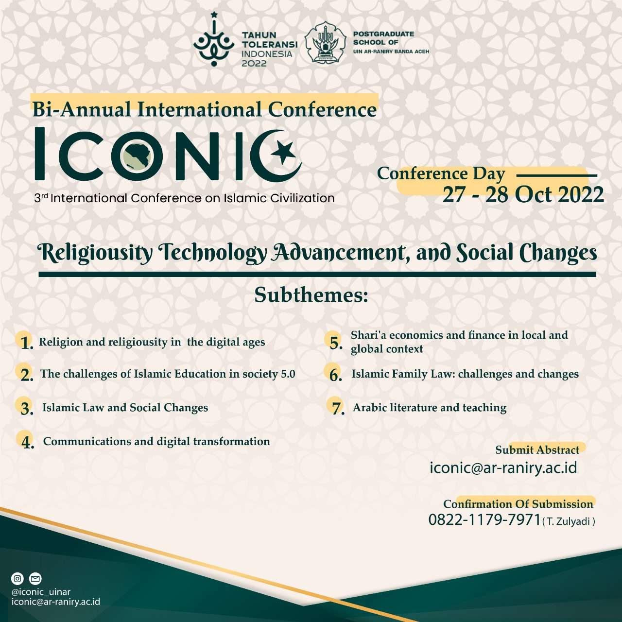 Akademisi Dunia Jadi Pembicara di Konferensi ICONIC UIN Ar-Raniry
