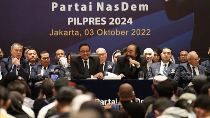 Partai NasDem mendeklarasikan Anies Baswedan sebagai calon presiden yang akan diusung pada Pilpres 2024. (Foto: Instagram @aniesbaswedan)
