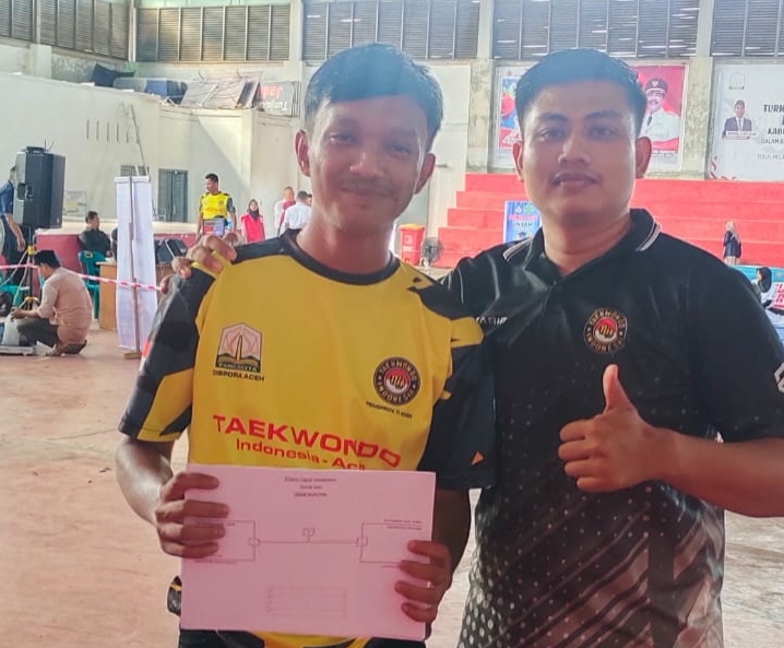 Atlet Taekwondo STIM Banda Aceh Raih Medali Emas Even POMDA Langsa