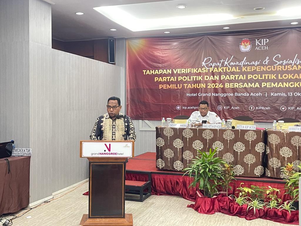 Ketua KIP Aceh Syamsul Bahri. (Foto: Nukilan/Reji)
