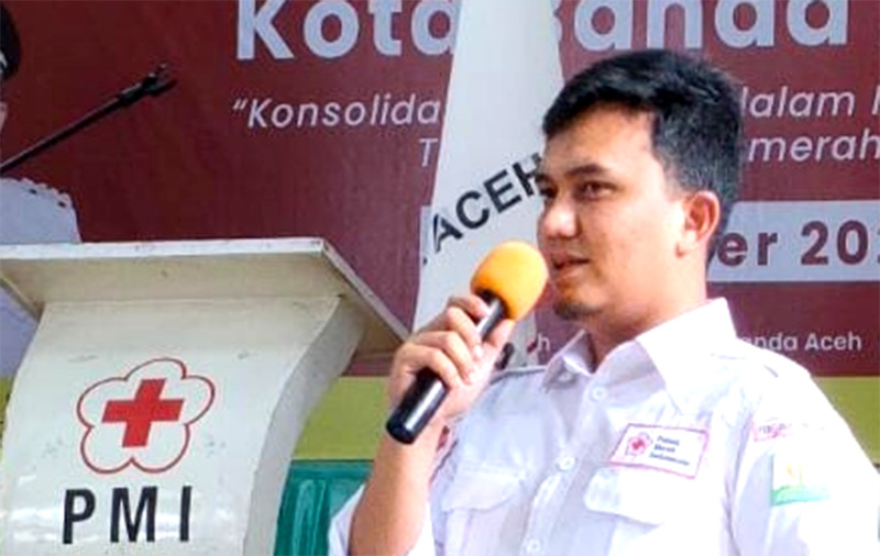 Ahmad Haeqal Asri, Ketua Palang Merah Indonesia (PMI) Banda Aceh. (Foto:harianrakyataceh)