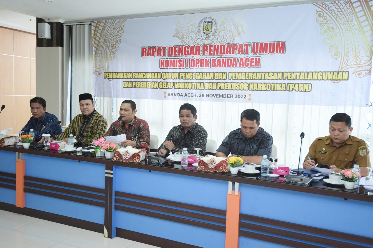 Komisi I DPRK Banda Aceh gelar RDPU Raqan P4GN. (Foto: Ist)