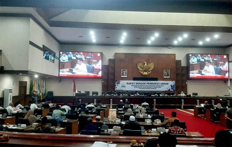 Komisi I DPRA Gelar Dengar Pendapat Soal Perubahan Qanun Tentang Hukum Jinayat