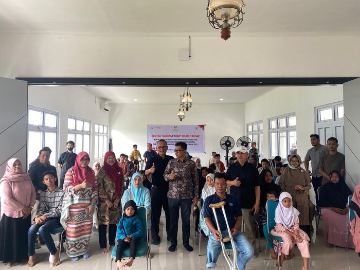 Kemensos Salurkan Alat Bantu Disabilitas di Aceh