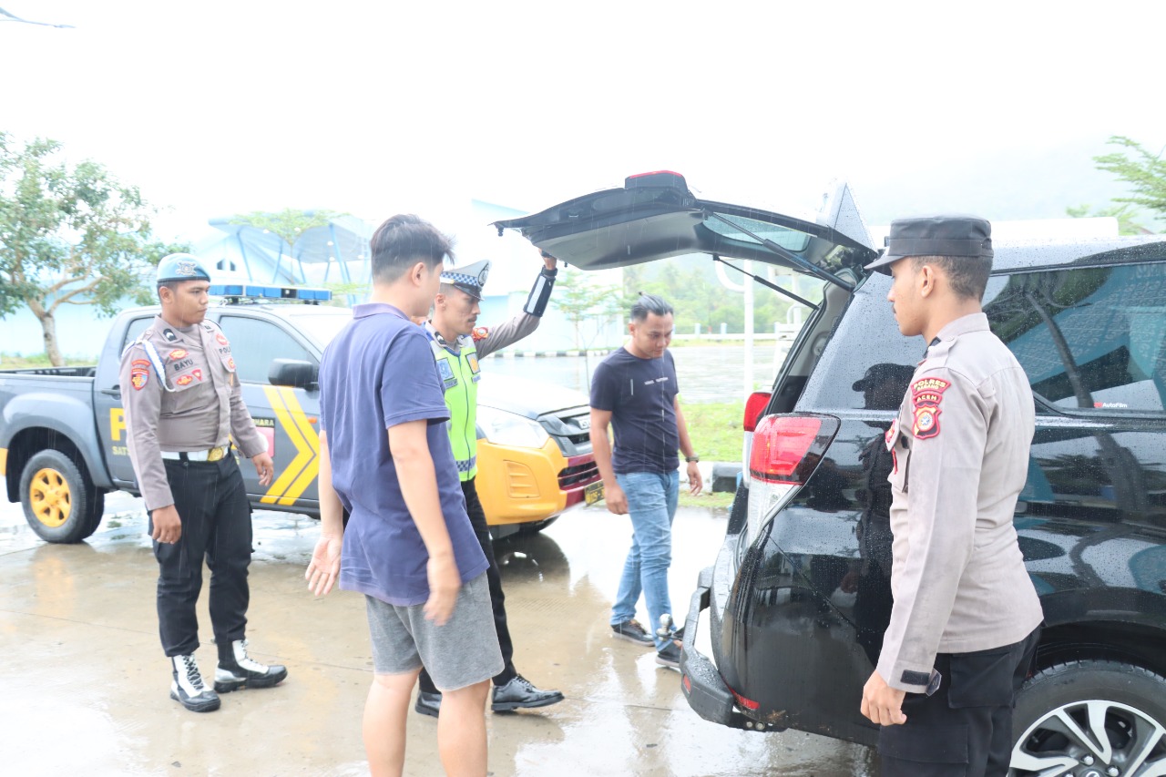 Jelang Imlek, Polres Sabang Gelar Razia di Pelabuhan Balohan