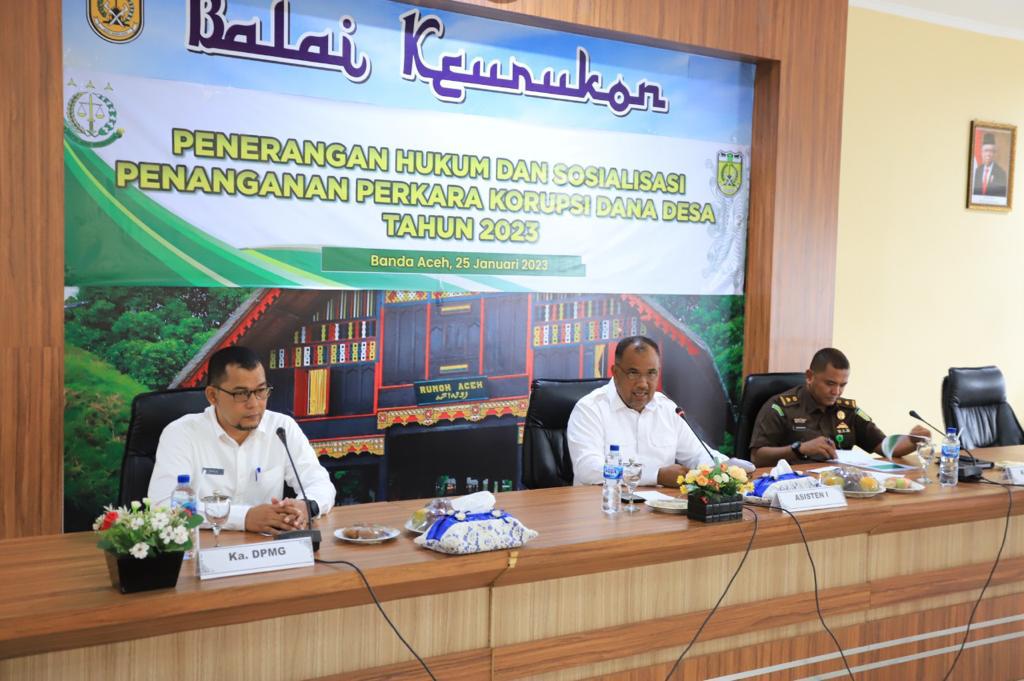 Pemko Banda Aceh Gelar Sosialisasi Penanganan Perkara Korupsi Dana Desa