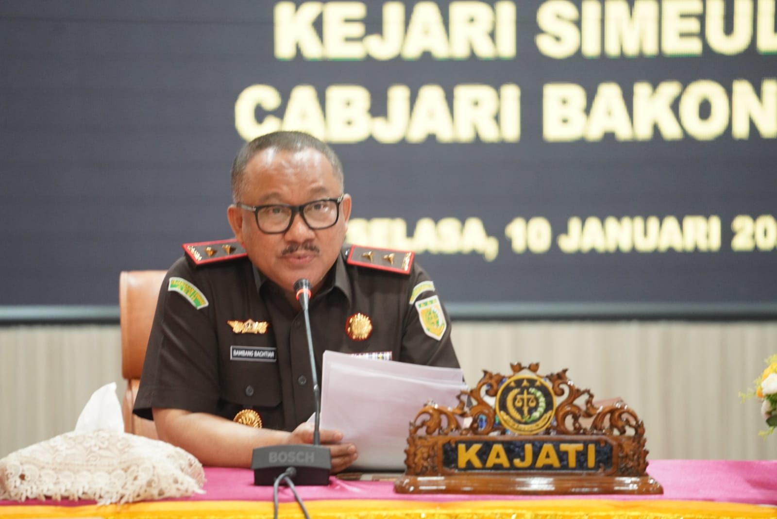 Kepala Kejaksaan Tinggi Aceh, Bambang Bachtiar, SH, MH. (Foto: Ist)