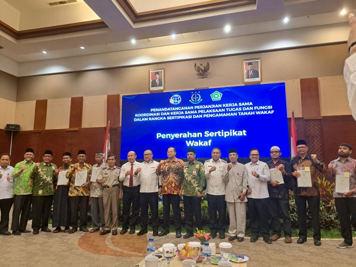 23 Kemenag Kab/Kota Teken Perjanjian Kerjasama Wakaf