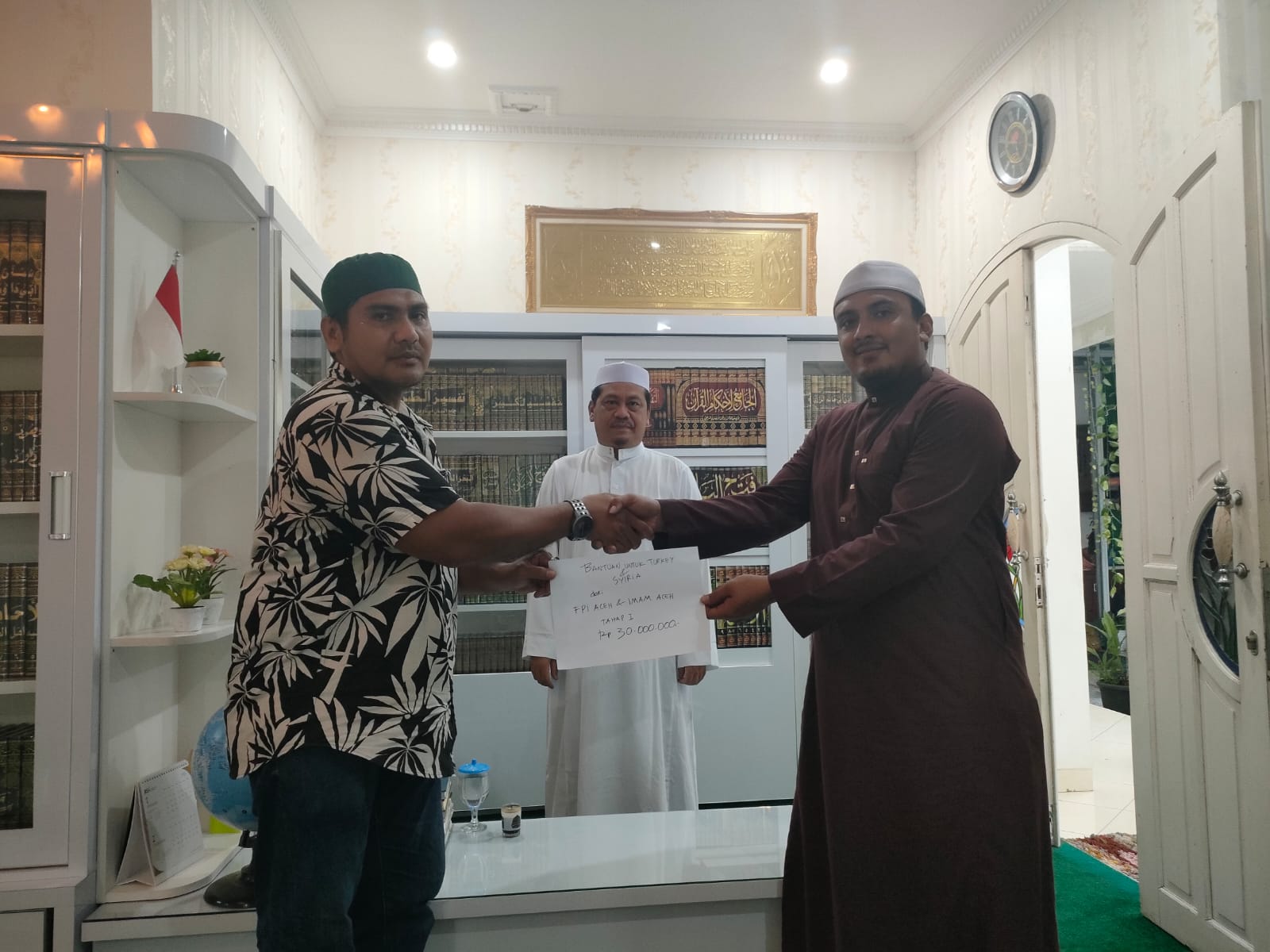 IMAM dan FPI Aceh Serahkan Bantuan Tahap Awal untuk Korban Gempa Turki dan Suriah