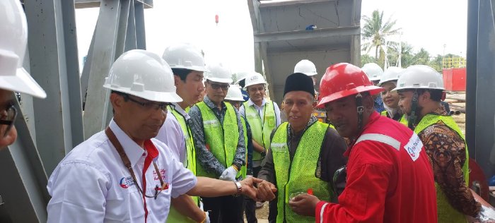 Kadis ESDM Aceh Lakukan Peusijuek Pengeboran Sumur A-55 Aceh Utara