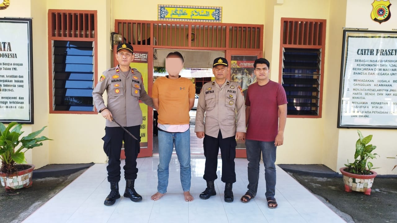 Pelaku pembacokan ketiga mahasiswa berhasil diamankan. (Foto: Ist)