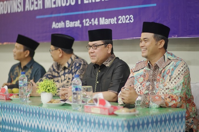 Dinas Pendidikan Dayah Aceh bersama Kantor Wilayah Kementerian Agama Republik Indonesia Provinsi Aceh gelar Rapat Koordinasi bahas persiapan pelaksanaan Musabaqah Qiraatil Kutub Tingkat Provinsi Aceh yang Ke-III. (Foto: Ist)