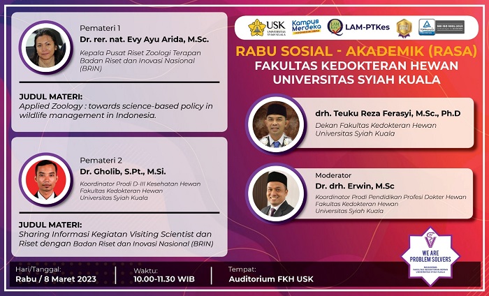 Program Social - Akademik (RASA) Fakultas Kedokteran Hewan, Universitas Syiah Kuala (Foto: Ist)