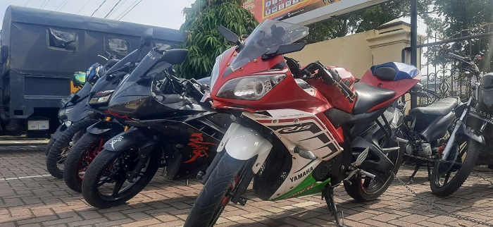 Puluhan Sepeda Motor Terjaring Razia oleh Polresta Banda Aceh/TNI. (Foto: Dok. Polresta Banda Aceh)