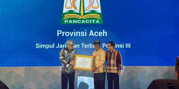 DPKA Raih Anugerah Simpul Jaringan Tingkat Nasional 2023 Dengan Predikat Terbaik. (Foto: Dok. Humas Aceh)