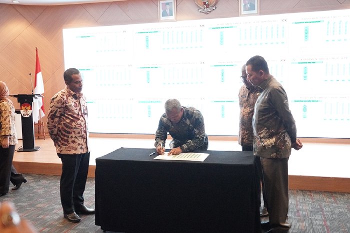 KPK Minta 24 Pemda Aceh Komitmen Implementasi MCP. (Foto: Dok. KPK)