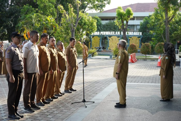 Sekretaris DPRA Pimpin Apel Pagi di 5 Ramadhan