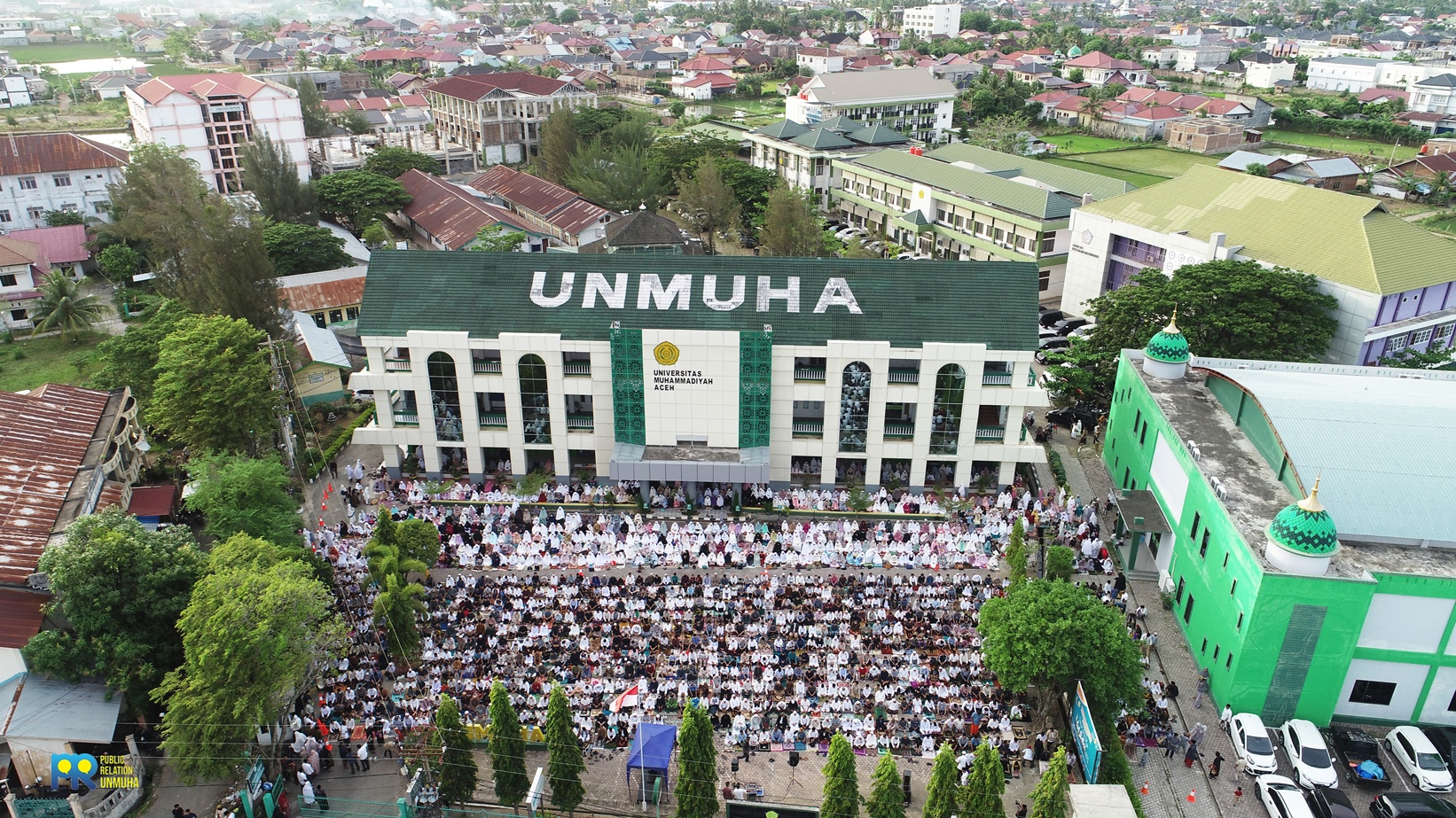 Ilustrasi Shalat Idul Adha di Kampus UNMUHA