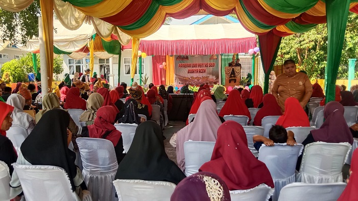 Yayasan Pembina Anak Cacat (YPAC) Aceh menggelar Pameran dan pentas seni budaya Aceh dengan mengusung tema " Kearifan lokal" di Gampong Santan, Kecamatan Ingin Jaya, Aceh Besar, Kamis (22/6/2023).  (Foto: Ist)