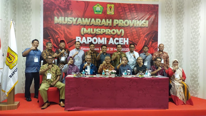 Prof Mustanir, M.Sc terpilih secara aklamasi sebagai Ketua Umum Badan Pembina Olahraga Mahasiswa Indonesia (BAPOMI) Aceh periode 2023-2027. (Foto: Ist)