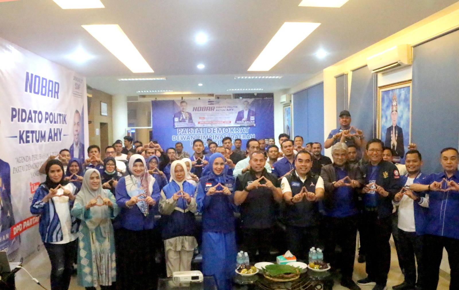 Nonton Bareng Pidato Politik “Perubahan” AHY, Ketua Demokrat Aceh: Ini Spirit Positif