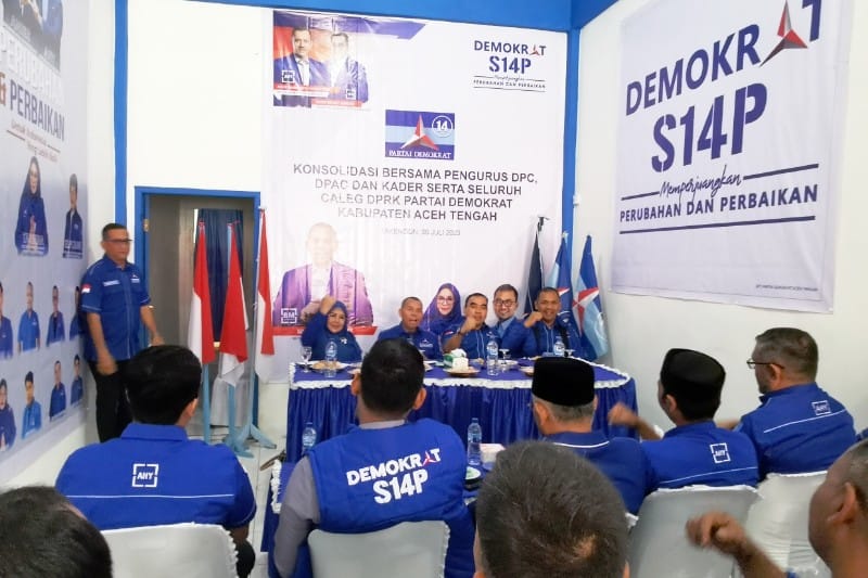 Konsolidasi di Aceh Tengah, Ini Harapan Ketua DPD Partai Demokrat Aceh