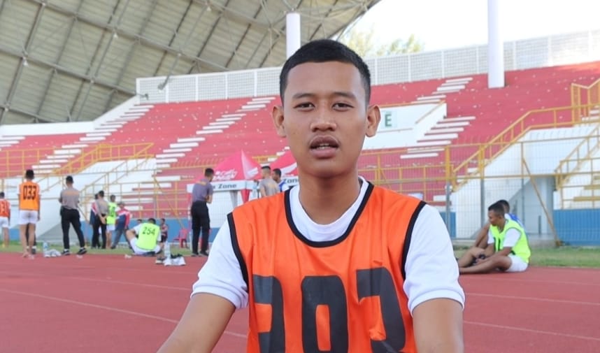 Aji Rahmat Sidik, anak petani yang berhasil lulus dalam seleksi Catar Akpol 2023. (Foto: Muhammadin).