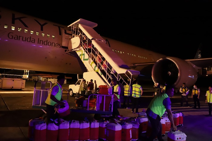 Sebanyak 391 Jemaah haji Aceh yang tergabung dalam kelompok terbang (kloter) BTJ-05 telah tiba di bandara Sultan Iskandar Muda (BTJ) pukul 02.59 dini hari pada Minggu (9/9/2023). (Foto: Ist)