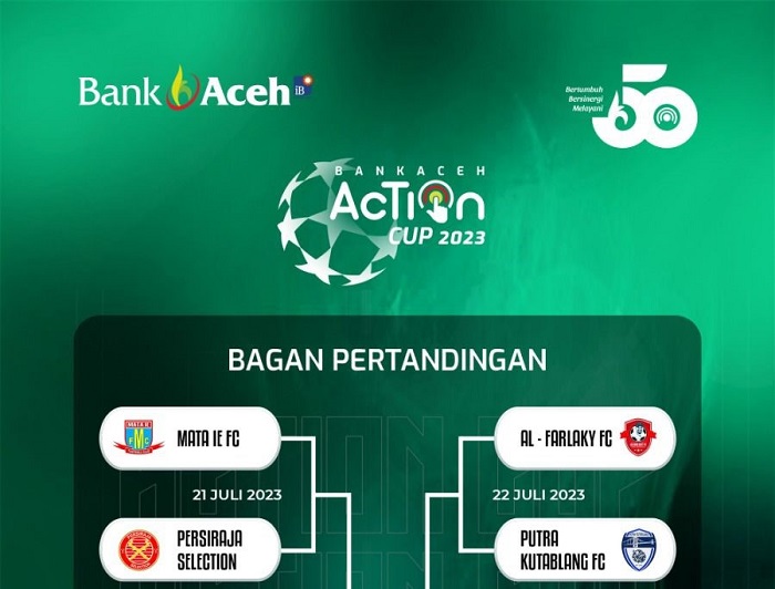 Meriahkan HUT 50 Tahun, Turnamen Sepak Bola Bank Aceh Action Cup Tahun ...