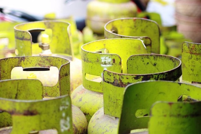 Sejumlah Tabung Gas Elpiji 3 Kilogram. (Foto: Kompas.com)