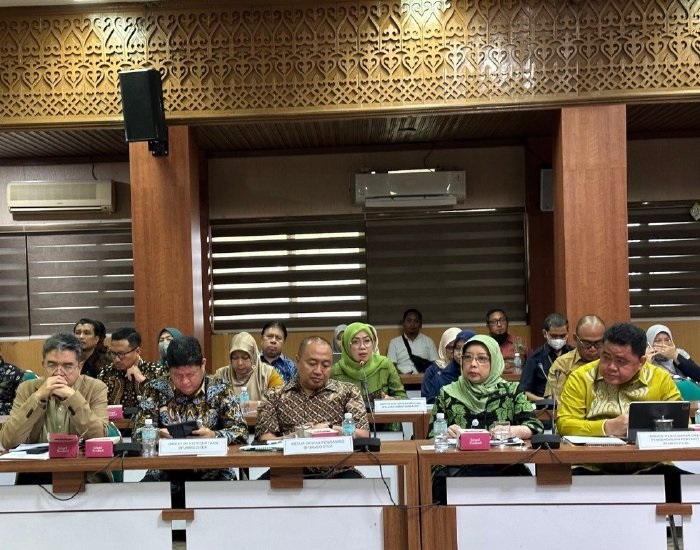 Komisi IX DPR RI melakukan rapat kerja dengan berbagai instansi terkait yang membidangi kesehatan dan ketenagakerjaan, Senin (17/7/2023). (Foto: Ist)