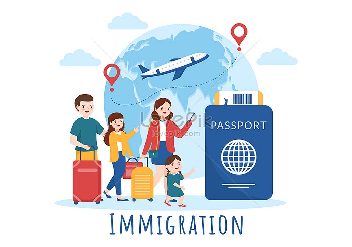 ILLUSTRASI Imigran (Foto: Lovepik)