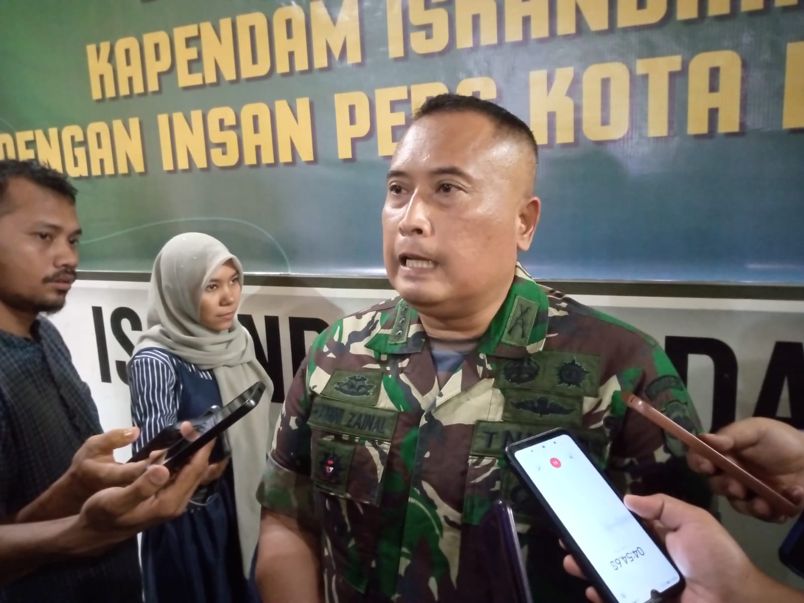 Kapendam IM, Kolonel Inf Irhamni Zainal. (Foto: Nukilan/Reji)