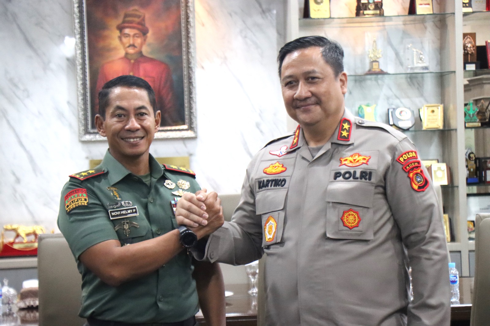 Pangdam IM Sambut Kunjungan Kerja Kapolda Aceh