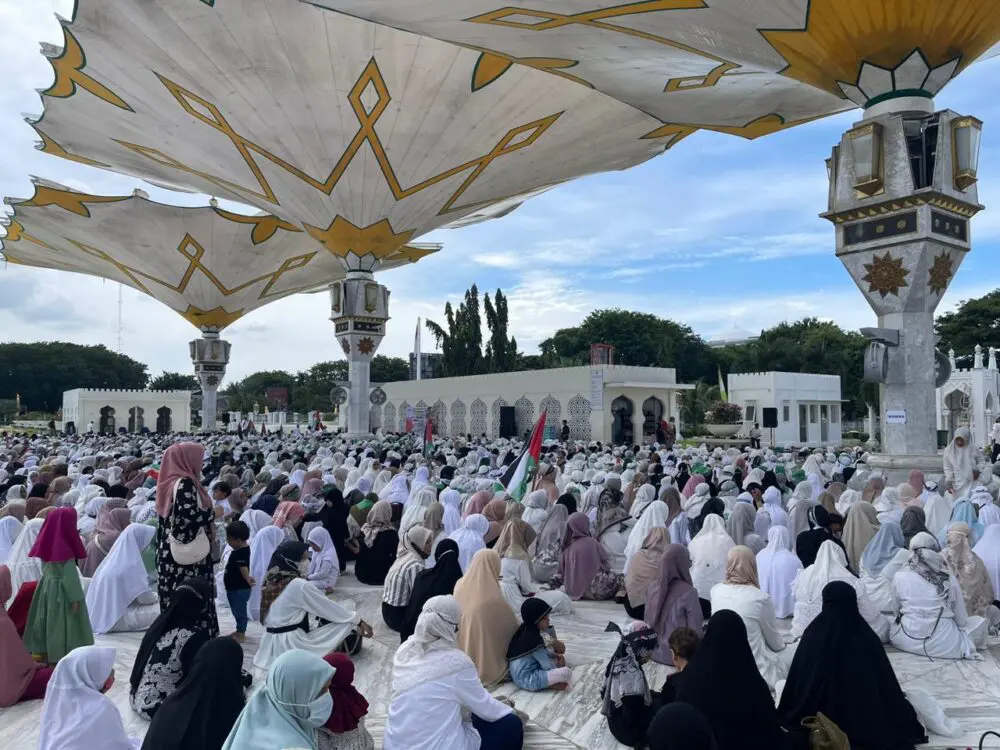 Ribuan Masyarakat Aceh Doa Bersama untuk Palestina di Masjid Raya Baiturrahman