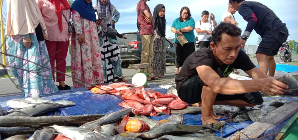 Nelayan di Aceh Jual Hasil Tangkapan untuk Palestina