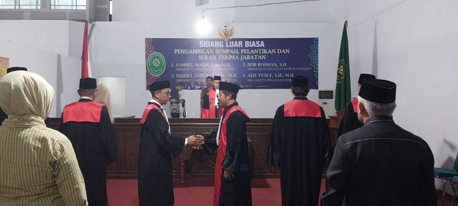 KPT Banda Aceh Lantik Empat Ketua Pengadilan Negeri