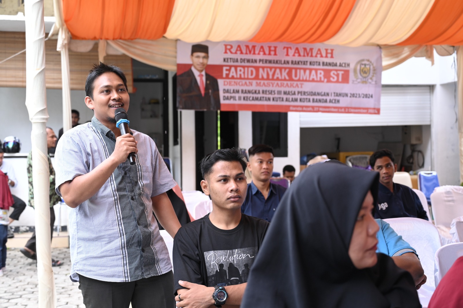 Firdaus warga Komplek Koperasi Lambaro Skep. (Foto: Ist)