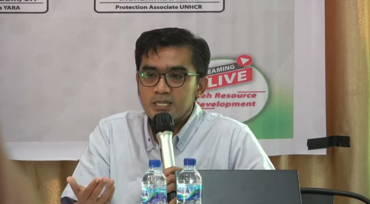 Protection Associate UNHCR, Muhammad Rafki. (Foto: MC Aceh)