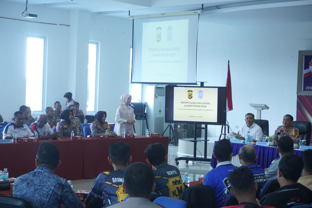 Kegiatan Jumat Curhat di Aula Pesat Gatra Ditlantas Polda Aceh, Lamteumen, Kota Banda Aceh, Jumat, 26 Januari 2024. (Foto: Dok Polda. Aceh)