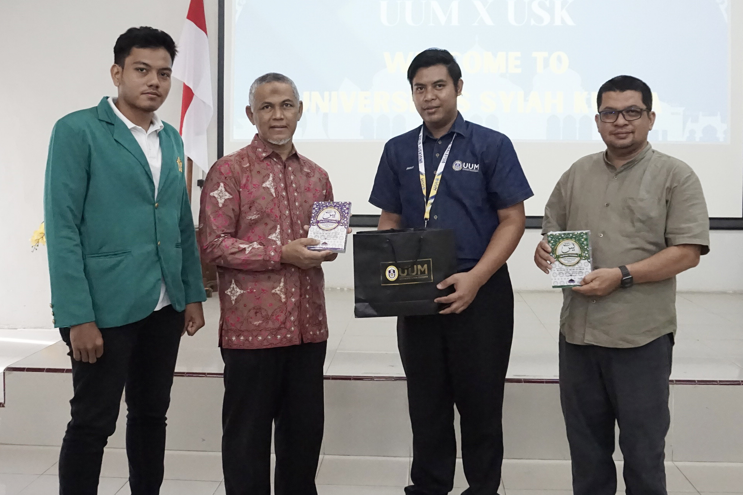 Delegasi Universiti Utara Malaysia (UUM) kunjungi UKM Inkubator Usahawan Muda FEB USK. (Foto: Dok. USK)