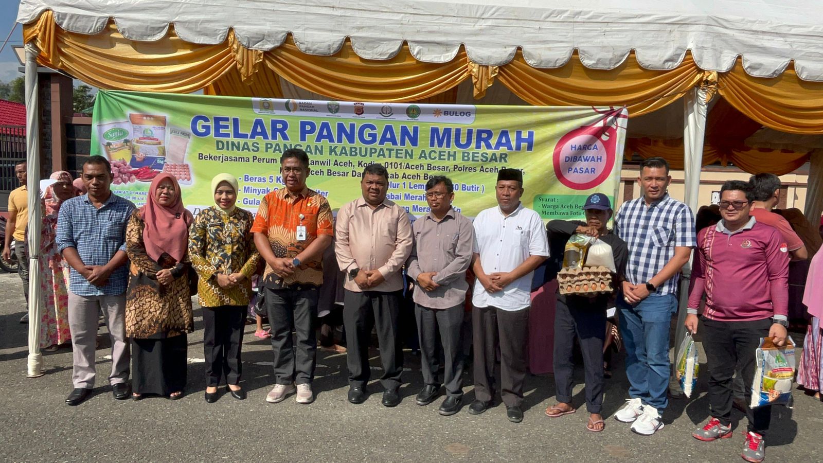 Kegiatan Pasar Murah di Kota Jantho pada Jum'at, 1 Maret 2024. (Foto: Dok. Kejari Aceh Besar)