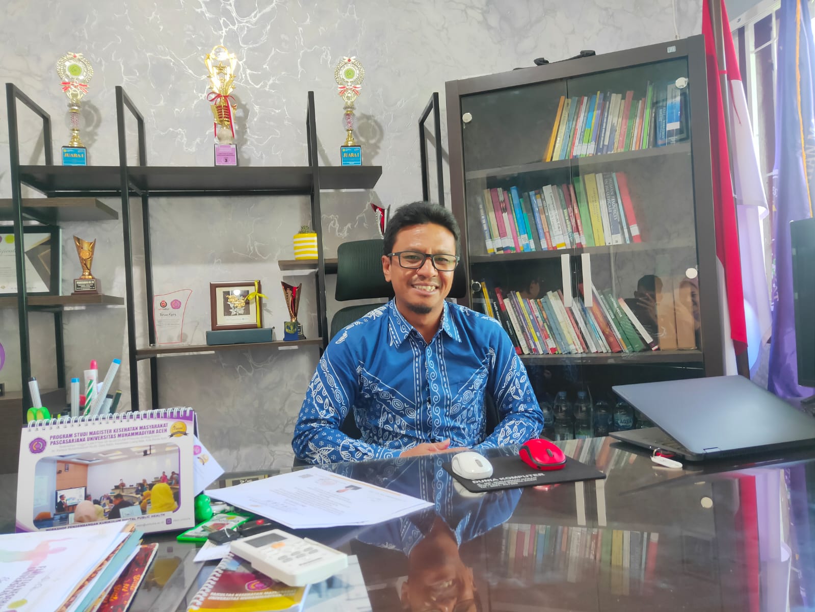 Dekan Fakultas Kesehatan Masyarakat Universitas Muhammadiyah Aceh (Unmuha), Basri Aramiko. (Foto: Nukilan/Rezi)