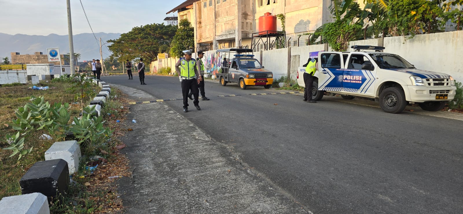 Ditlantas Polda Aceh beserta Jajaran saat patroli cegah balap liar di Banda Aceh. (Foto: Dok. Polda Aceh)