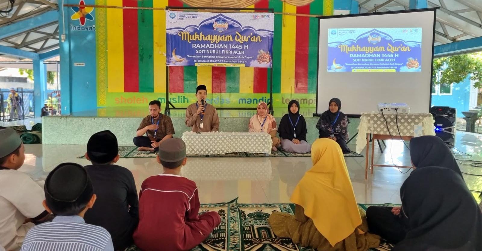Kepala Sekolah SDIT Nurul Fikri, Mujaddid, saat membuka Program Mukhayyam Al-Quran. (Foto: Nukilan)