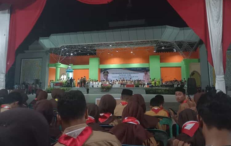 Acara Pembukaan MTR XXIII Kwarda Aceh di Taman Ratu Safiatuddin, Banda Aceh. (Foto: Nukilan/Akil)