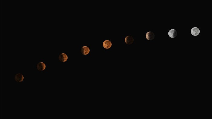 Ilustrasi gerhana bulan (Foto: Getty Images/iStockphoto/DieterMeyrl)