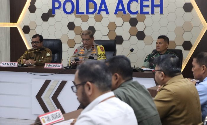 Rapat koordinasi (rakor) lintas sektoral Ketupat Seulawah 2024 di wilayah Provinsi Aceh. (Foto: acehprov.go.id)