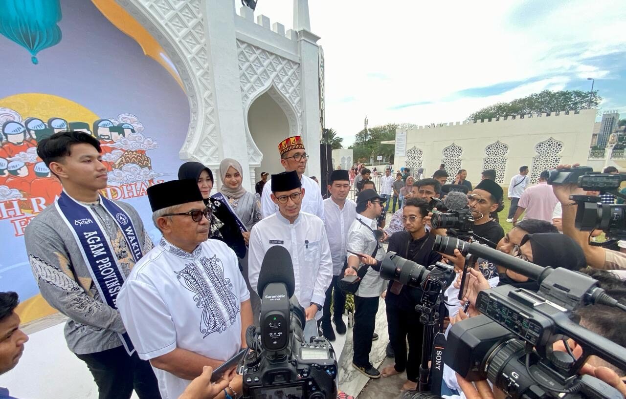 Menteri Parekraf RI, Sandiaga Salahudin Uno, saat acara penutupan ARFest2024. (Foto: Nukilan)