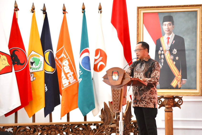 Mendagri Atensi Keamanan Data Pemilih pada Penyelenggaraan Pilkada Serentak 2024. (Foto: Kemendagri)